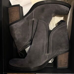rag & bone Charcoal Suede Heeled Boots